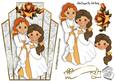 My Beautiful Princess with Gold Roses Art Deco Topper