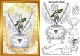 Silver Faberge Egg with Jewels and Rose with Gold
