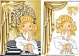 I Feel Like a Star! with Gold Drapes and Bow