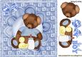 Teddy Bear with His Little Duck 8x8