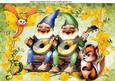Singing Musician Gnomes with Animals A4