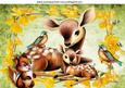Oh! She is So Cute! Baby Deer in Daffodil Frame A4