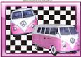 Lovely Pink Volkswagon Camper Van A4