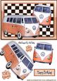 Lovely Orange Volkswagon Camper Van
