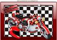 600v Viking Red Motorbike with Helmet A4