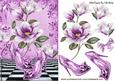 Lilac Sparkle Shoes with Magnolias