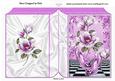 Lilac Sparkle Shoes with Magnolias Folded Book