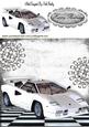 White Ferrari with Diamonds 8x8