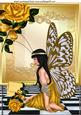 I Wonder! Who Sent Me the Gold Rose with Gold Faerie A4