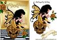 Gothic Faerie in Gold with Gold Roses