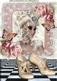 Pretty Vintage Steampunk Lady with Roses A4