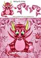 Cute Little Pink Dragon 8x8