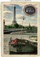 Beautiful Painting of Paris with the Eiffel Tower A4
