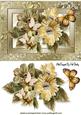 Dry Floral Arrangement in Gold Frame