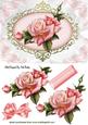 Beautiful Pink Edwardian Rose with Bow
