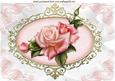 Beautiful Pink Edwardian Rose with Bow A4