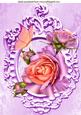 Beautiful Summer Roses with Butterflies A4