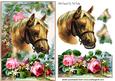 Horse with Butterflies and Roses