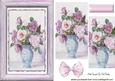 Pretty Roses in a Vase with Bow Pyramids