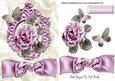 Ornate Frame with Wild Pink Roses & Bow
