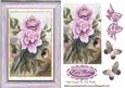 Painted Pink Flowers with Butterflies Pyramid