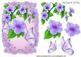 Pretty Lilac Flowers with Butterflies