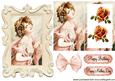 Pretty in Peach, Vintage Lady Tunnel Pyramids