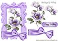 Purple Magnolias with Bow