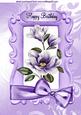 Purple Magnolias with Bow A4