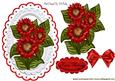 Pretty Red Flowers with Red Bow
