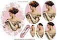 Pretty Vintage Lady in Rose, Oval Pyramids