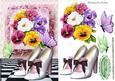 Pretty Shoes with Pansies and Butterflies