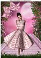 Lady with Pink Blossoms on the Steps A4