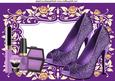 Purple Sparkle Shoes with Makeup A4