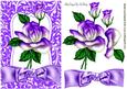 Pretty Purple Rainbow Rose with Bow