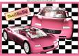 Pink Audi Sports Car, in Frame A4