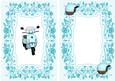 Turq Blue Vespa Scooter A5 Insert