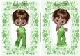 Lovely Little Gumdrops in Green Floral Toppers