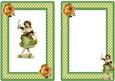 Pretty Dancing Girl with Roses A5 Insert