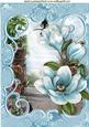 In the Garden with Blue Magnolias A4