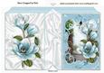 In the Garden Blue Magnolias Folded Book