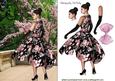 Pretty Girl in Floral Dress in a Garden