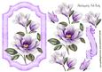 Lilac Magnolias with Butterflies