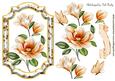 Peach Magnolias with Butterflies