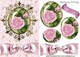Pretty Pink Roses Oval Pyramids with Bow