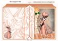 Little Girl in Peach Bonnet Folded Book