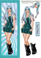 Trendy Girl with Boots and Turq Hair Tall Dl