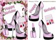 Birthday Girl in Pink with Shoes & Makeup