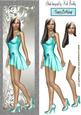 Pretty in Her Turq Dress and Matching Shoes Tall Dl