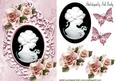 Pretty Cameo with Porcelain Roses